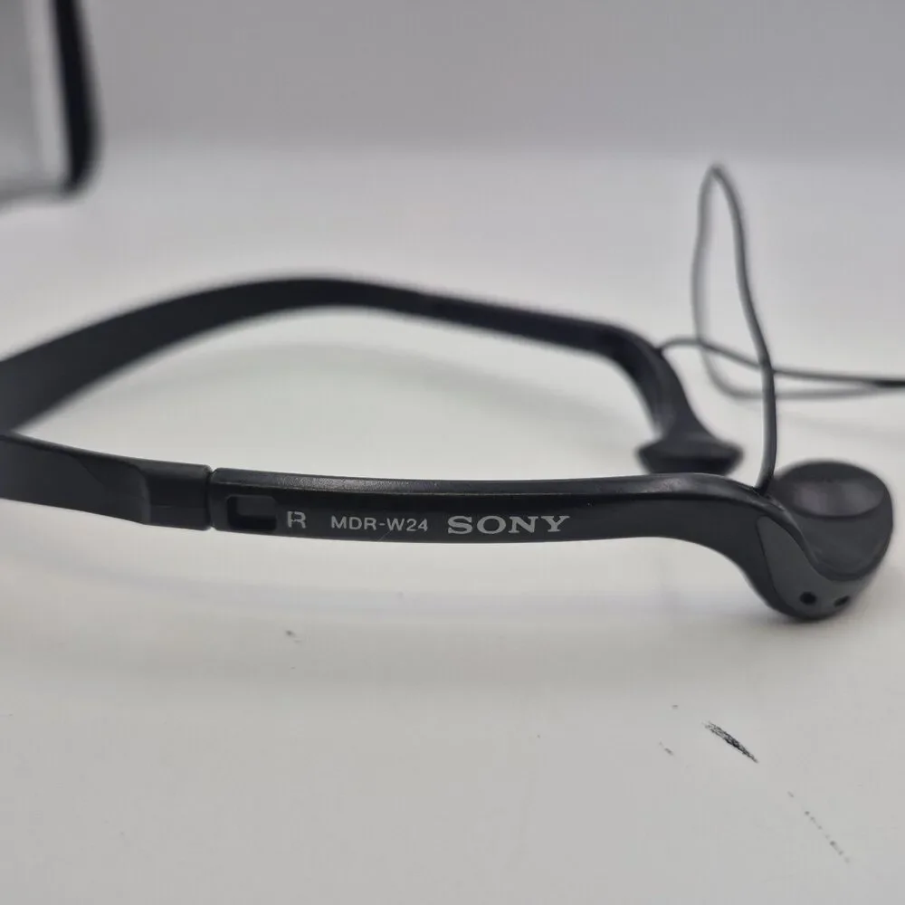 Sony  Stereo Headphones MDR-W24 Volume Control MDRW24 Black